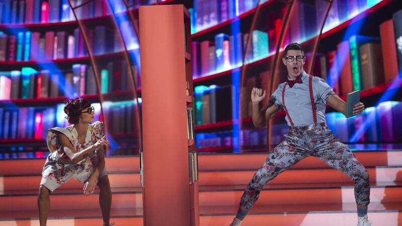 Ryan Andrews with pro dancer Giulia Gotta pictured during the live show of Dancing with the Stars. Photo Credit: Kyran O’Brien