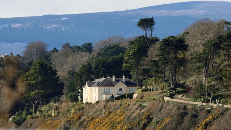 A view of Gorse Hill, off Vico Road, in Killiney, the home of solicitor turned billion euro property investor Brian O’Donnell, who is facing eviction from a mansion on one of Ireland’s most exclusive addresses after a judge refused a last minute plea from his family to halt a repossession. Photograph: Niall Carson/PA Wire