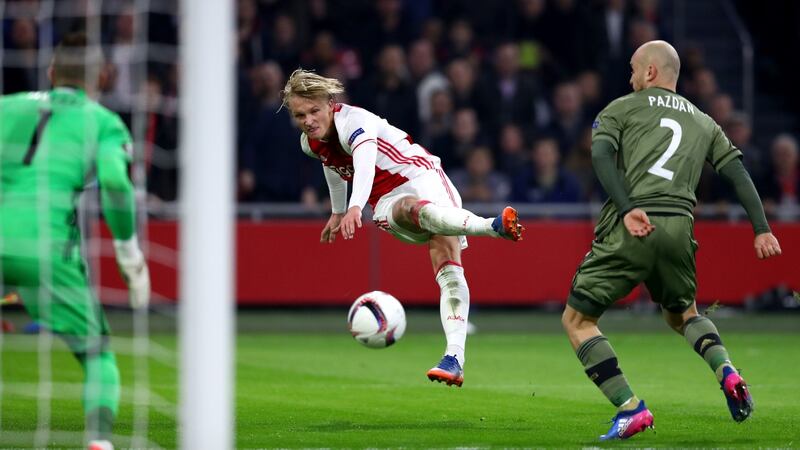 Kasper Dolberg could add to his four caps this summer. Photograph: Dean Mouhtaropoulos/Getty