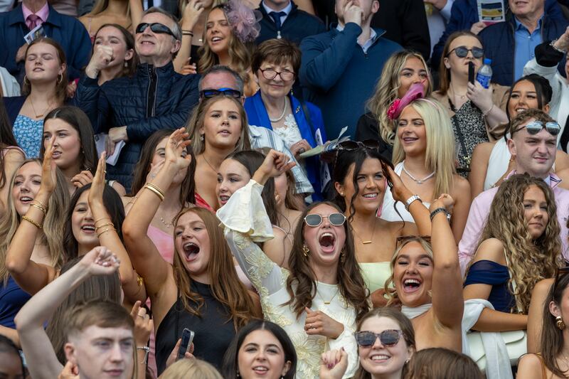 A crowd of over 42,000 attended the Punchestown Festival's Friday card recently. Photograph: Tom Honan/The Irish Times.