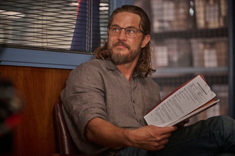 Black Snow: Travis Fimmel. Photograph: Brian Flexmore/Goalpost Television and All3Media International/BBC