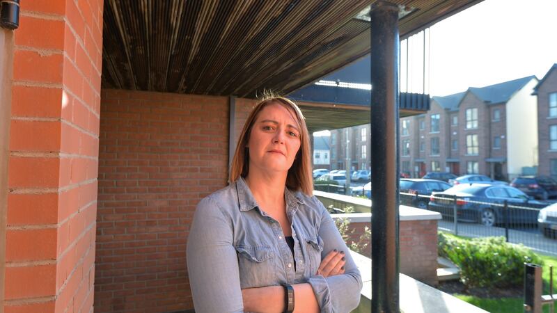 Joanne Tyrrell, the owner of an apartment at Marrsfield Avenue in Clongriffin, Dublin. Photograph: Alan Betson/The Irish Times