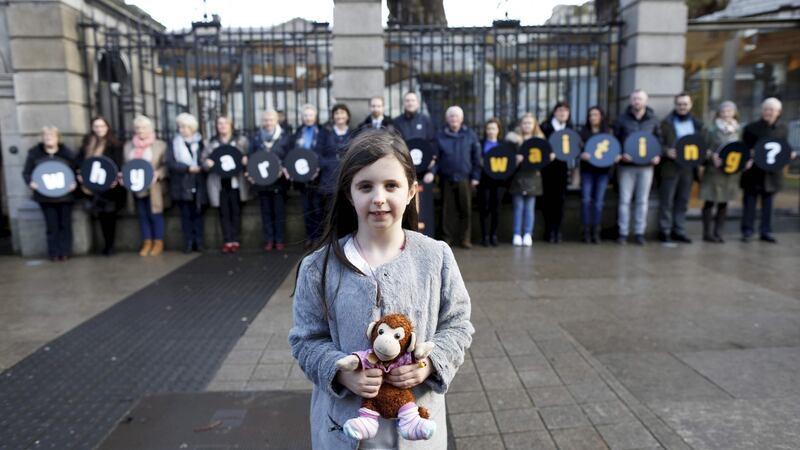 Arthritis patients launch their Why Are We Waiting? campaign outside Leinster House last month. Photograph: Jason Clarke