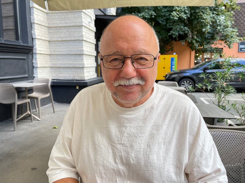 Ukrainian novelist Andrey Kurkov: 'Freedom does not tolerate being forgotten.' Photograph: Daniel McLaughlin