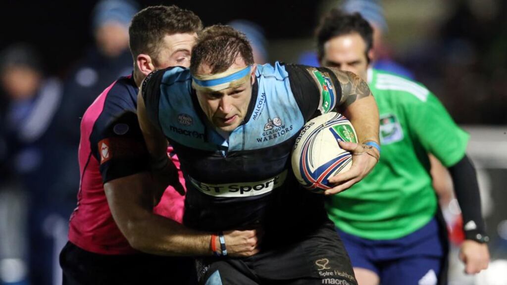 “It’s three years we’ve been building towards this. Everything is in place; it’s our task to get the job done,” said Ryan Grant of Glasgow Warriors during the week. Photograph: Ian MacNicol/Getty Images