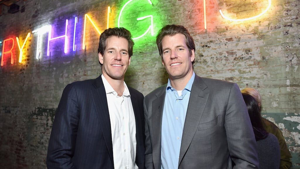 Cameron Winklevoss and Tyler Winklevoss, founders of Gemini Trust. Photograph: Stefanie Keenan/Getty Images