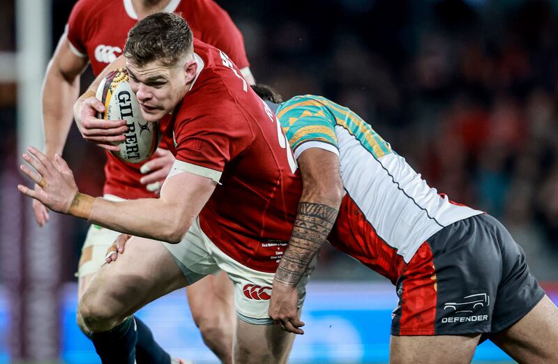 Garry Ringrose in action for the Lions during the game against the First Nations and Pasifika XV in Melbourne. Photograph: Dan Sheridan/Inpho