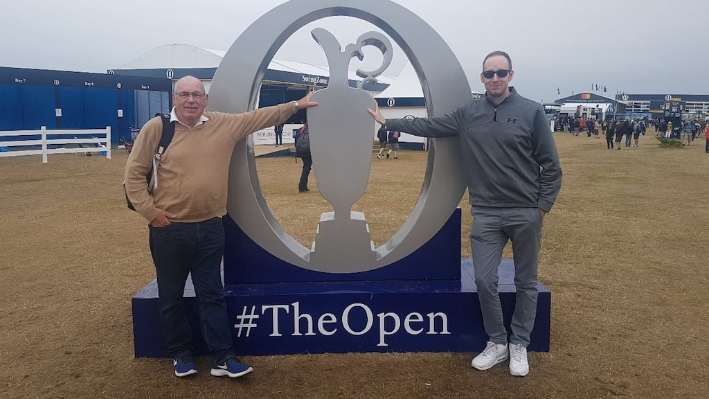 Alan Rownan (right) and his dad share a love of golf.