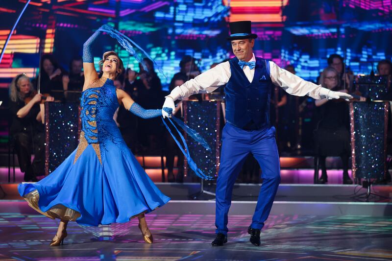 Chef Kevin Dundon with dance partner Rebecca Scott. Photograph: Kyran O'Brien/kobpix