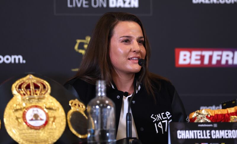 Chantelle Cameron at the Westin, Dublin. Photograph: James Crombie/Inpho