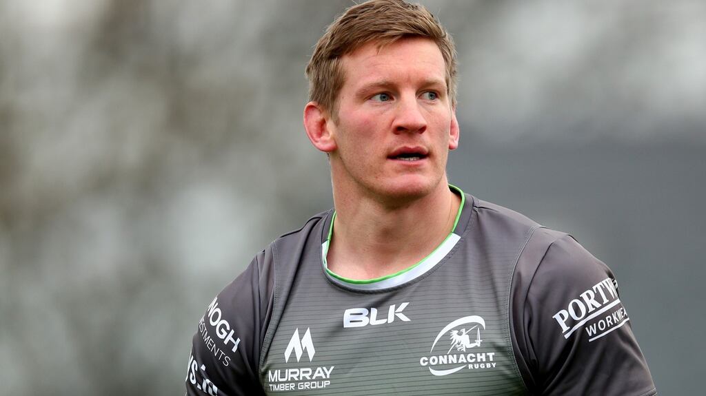 Connacht’s Eoin Griffin could make his 100th appearance in their Pro14 clash with Dragons. Photo: James Crombie/Inpho