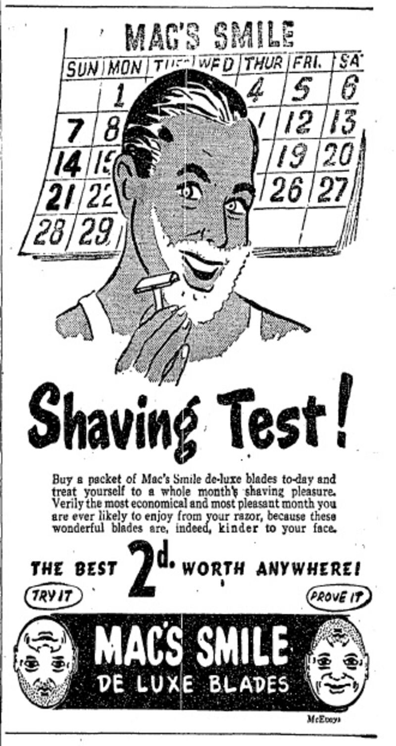 Mac's Smile Shaving Test! (February 3rd, 1954)