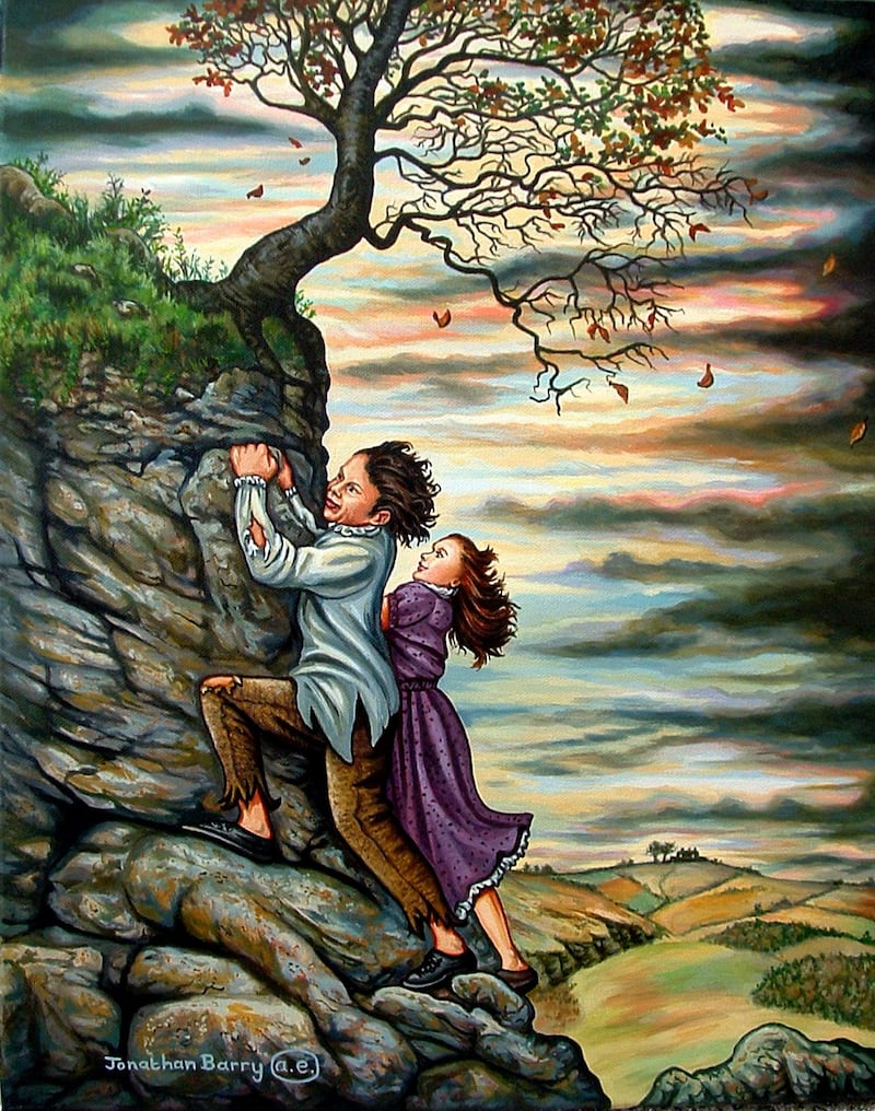 Heathcliff and Cathy by Jonathan Barry