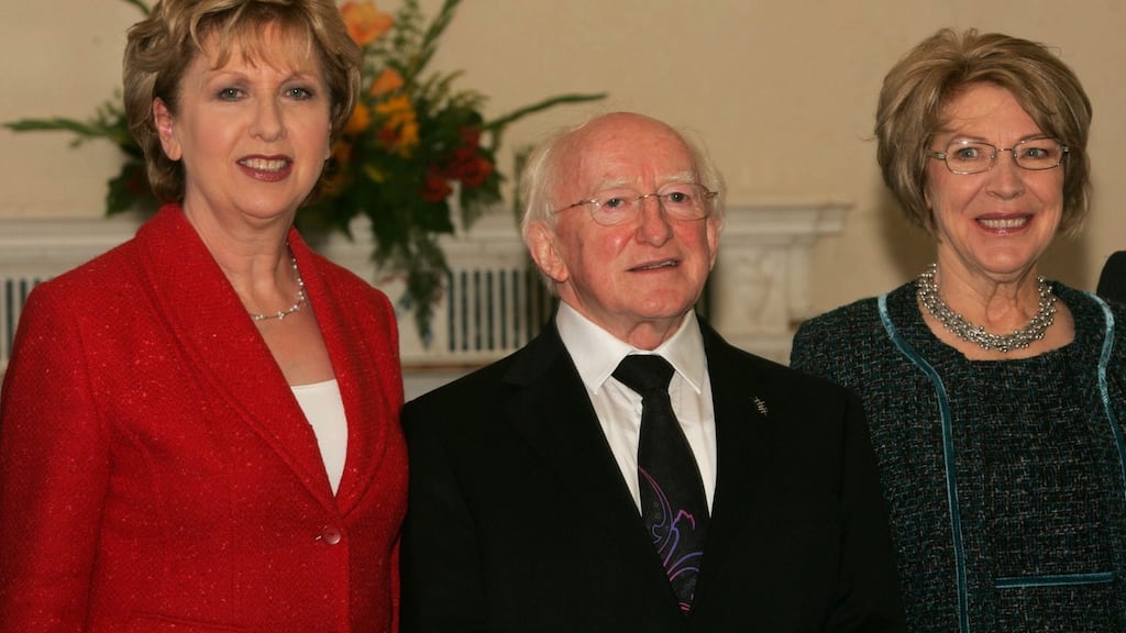 The Information Commissioner has ruled that details on the use of the government jet by President Michael D. Higgins (centre) and his predecessor Mary McAleese (left) should be released. File photograph: Eric Luke/The Irish Times.