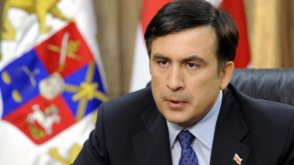 Mikheil Saakashvili is widely blamed for starting Georgia’s brief but disastrous war with Russia in 2008. Photograph: Irakli Gedenidze/Reuters