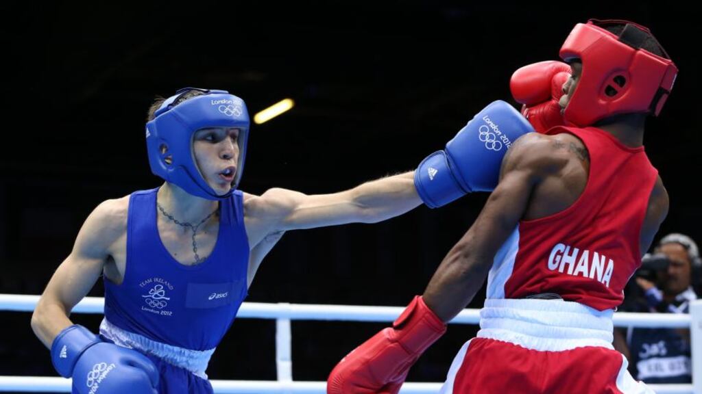 Ranked number two in the world at bantamweight, Michael Conlan (left), pictured at London 2012, came through the first of his bouts at the Commonwealth Games in Glasgow. Photograph: Dan Sheridan/Inpho