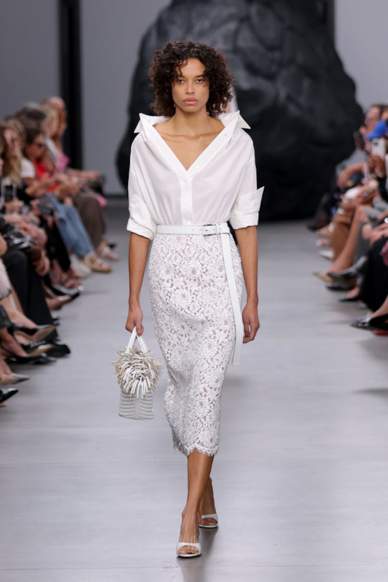 The Michael Kors spring/summer 2025 show at The Shed in New York City. Photograph: JP Yim/Getty Images for Michael Kors