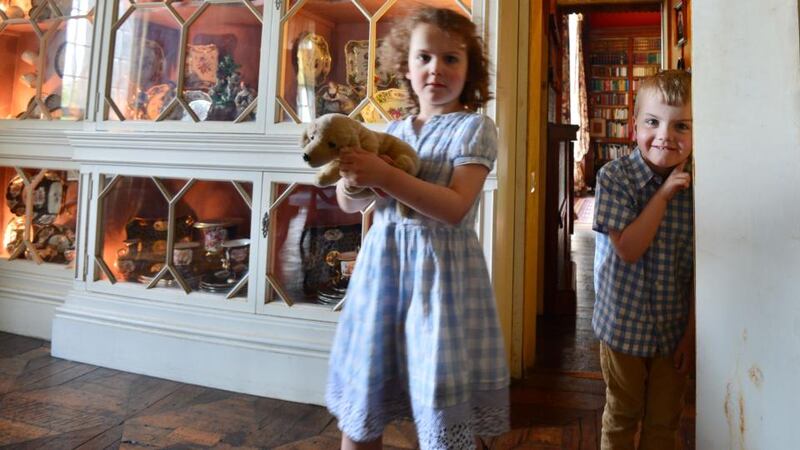 Twins Charlotte and Henry Photograph: Alan Betson
