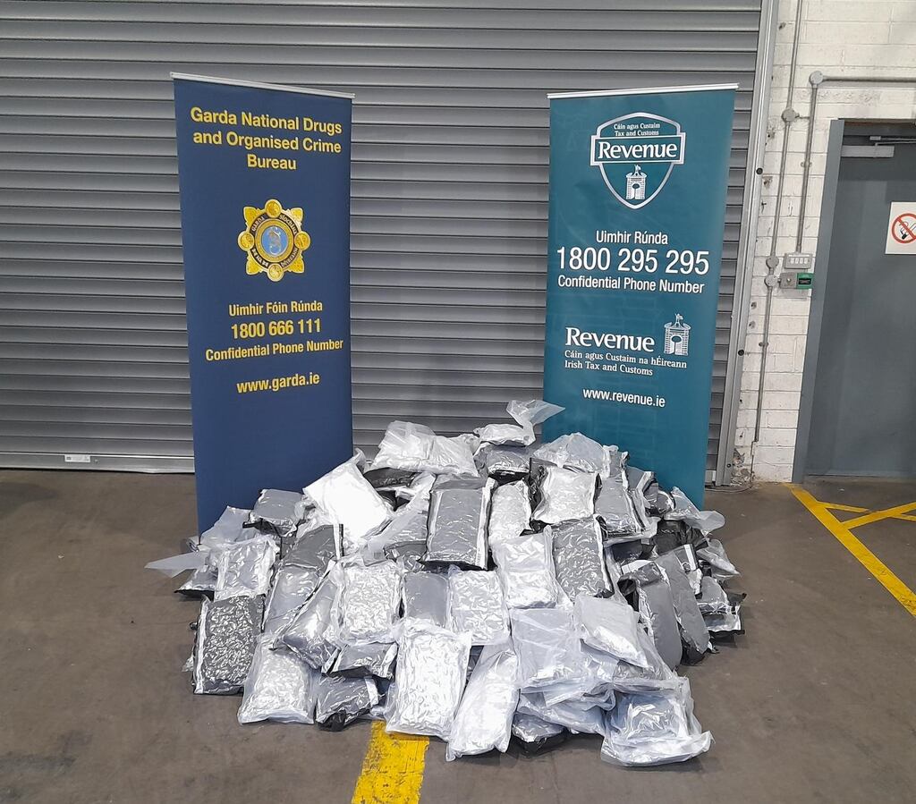 Revenue officers seized some 90kgs of herbal cannabis with an estimated value of €1.8 million in Co Louth.