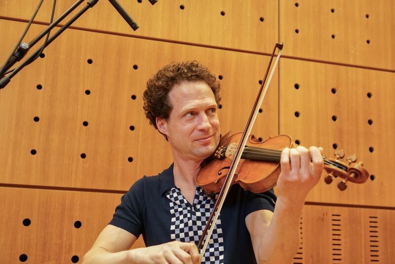 I tried to play Irish music. I just cannot. I have to have sheet music, remember music as a mathematical structure, what finger, what melody, what position. Photo: Enda O'Dowd