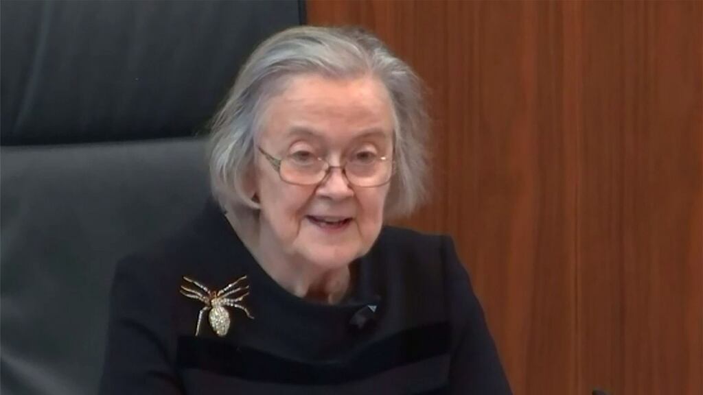 President of the supreme court Brenda Hale, Baroness Hale of Richmond, reading the court’s judgment in the Supreme court in central London on Tuesday. Photograph: supreme court/Getty