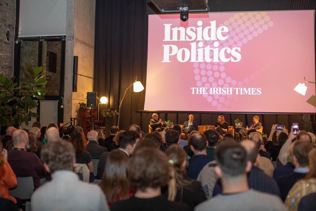 A live recording of The Irish Times Inside Politics podcast in Dublin on November 29th, 2023.