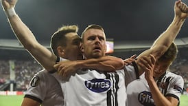 Ciaran Kilduff’s late header gives 10-man Dundalk historic point