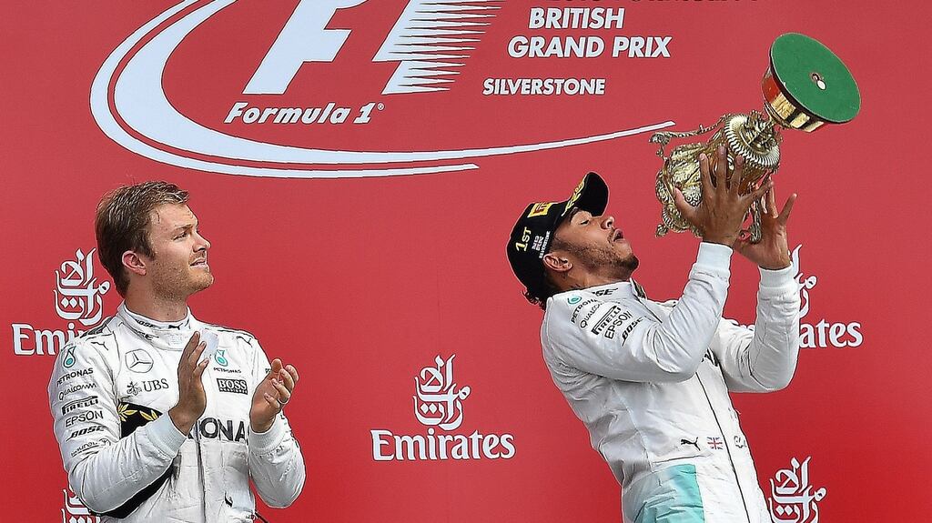 Nico Rosberg says beating bitter rival Lewis Hamilton would make a world championship win even sweeter. Photograph: Afp
