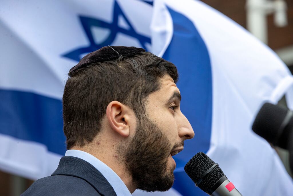 Chief rabbi of Ireland, Yoni Wieder: his words at the October 7th massacre vigil in Dublin need to be carefully examined. Photograph: Tom Honan