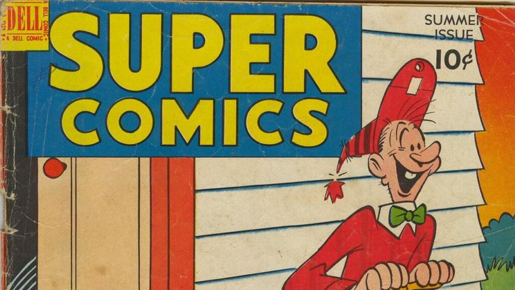 Smokey Stover, a firefighter with a hole in the front flap of his helmet to hold his cigar