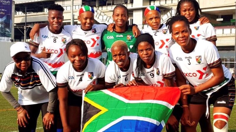 South Africa Gaels became the first club in the world to field an entirely indigenous team at the GAA World Games in 2016. Photograph: South Africa Gaels