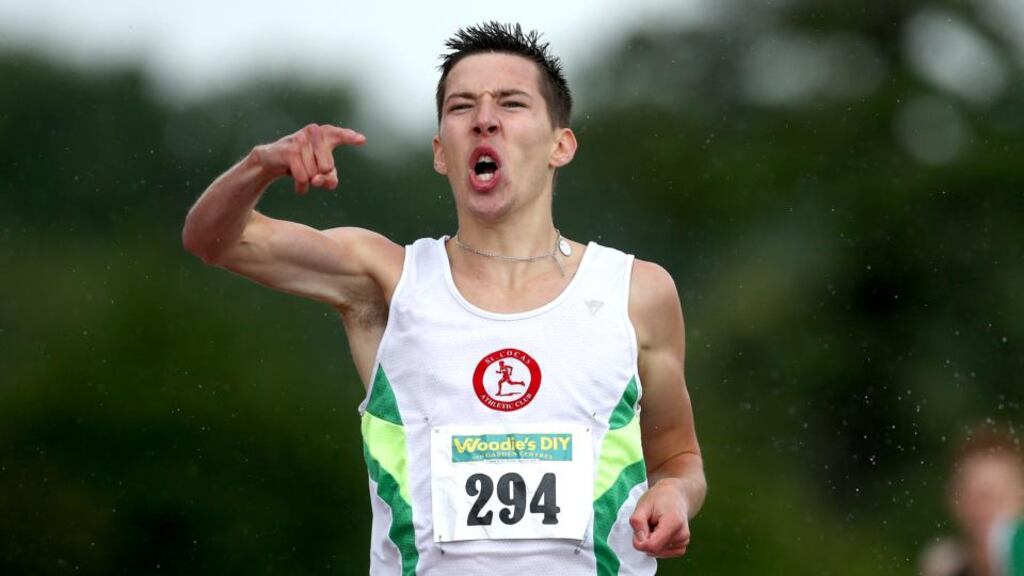 Paul Robinson: His 3:57.98 was the first sub-four minute mile ever run in Galway. Photograph: Ryan Byrne/Inpho