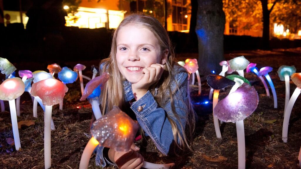 Isla Gavin (10) at the launch of the Imagine Arts Festival, scheduled for Waterford next month. Photograph: Aileen Drohan
