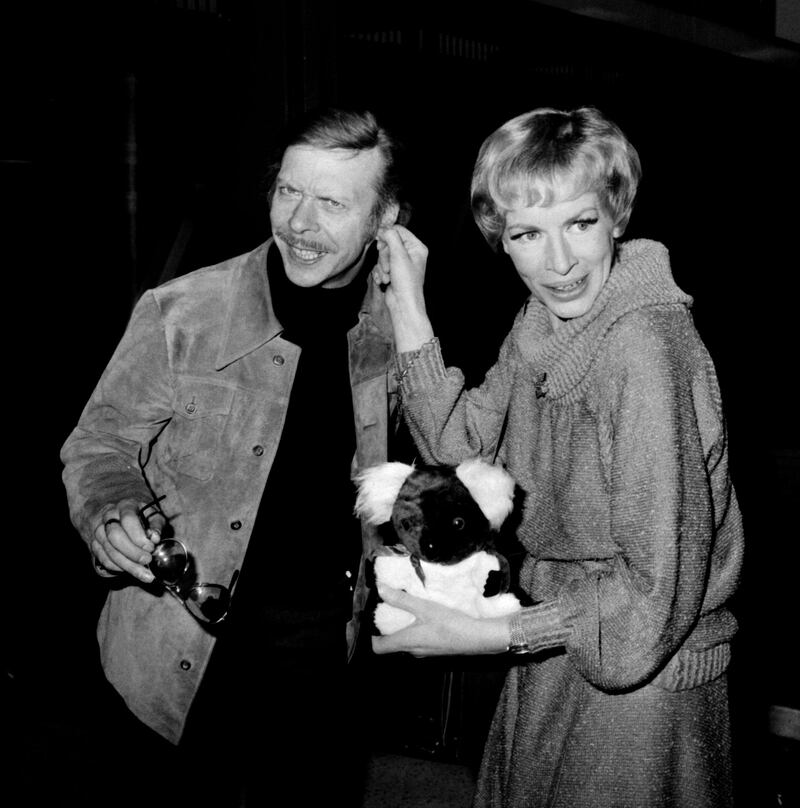 Brian Murphy and Yootha Joyce in London. Photograph: PA