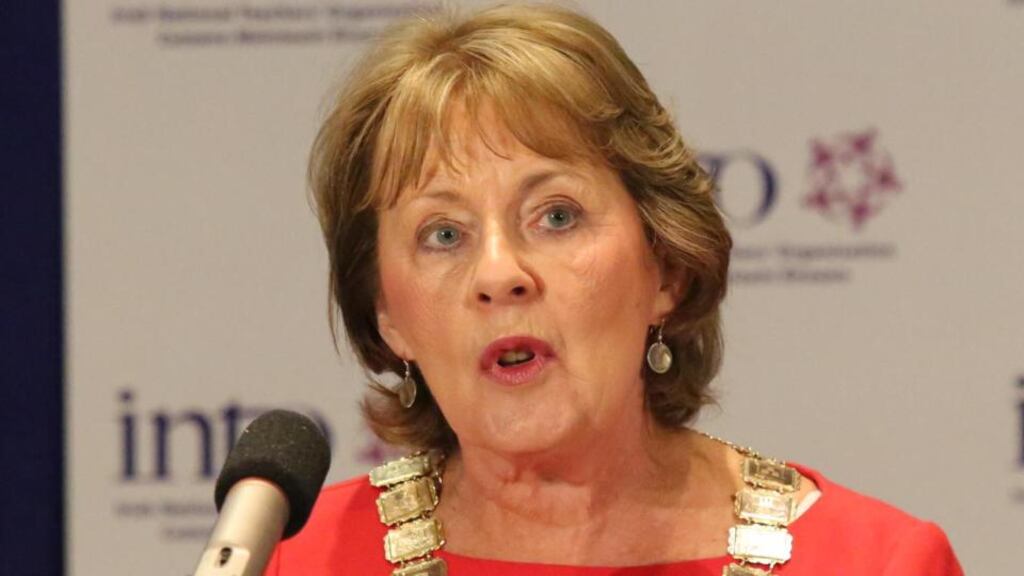 INTO president Emma Dineen:  talked of primary school children wishing that homelessness would be eradicated from Ireland. Photograph: Mary Browne