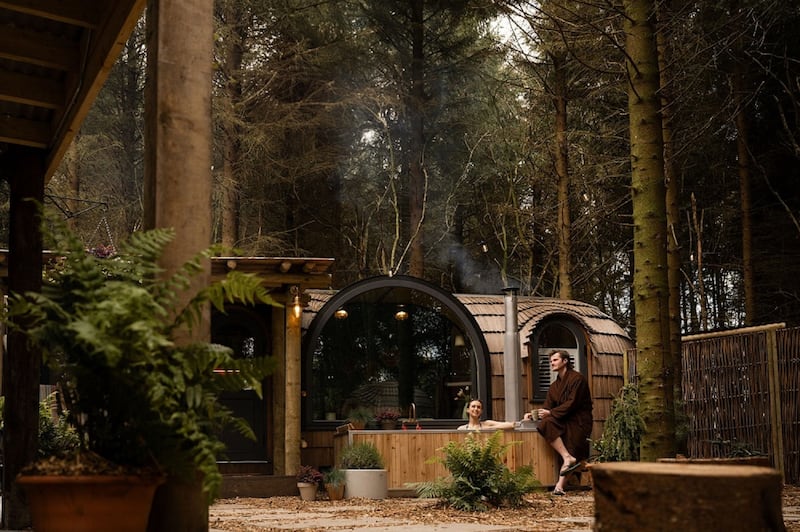 Find your special spot as you meander from sauna to hot tub to plunge pool at Galgorm Resort