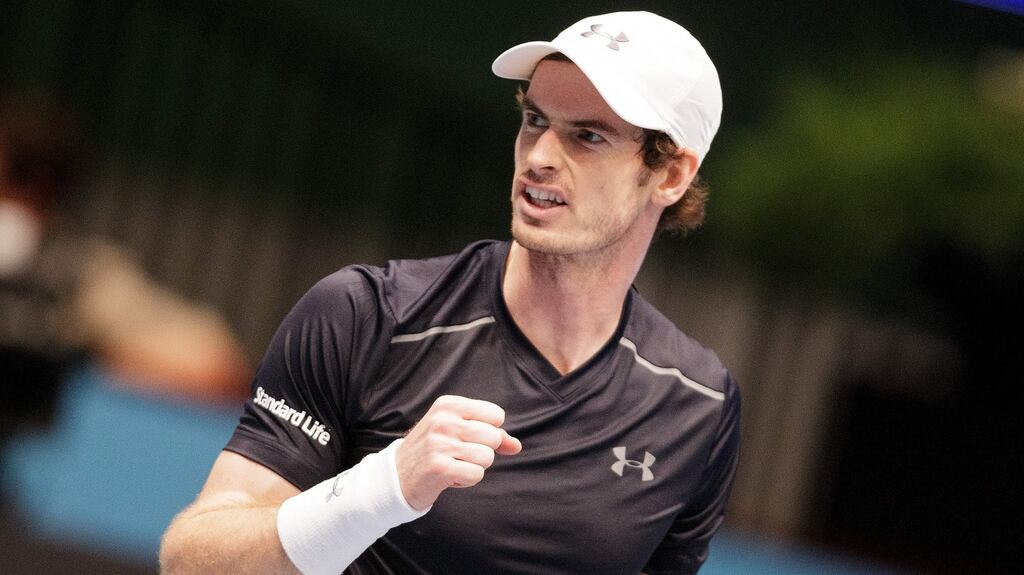 Andy Murray: Remorseless concentration and a sense of humour. Photograph: Georg Hochmuth/AFP/Getty Images