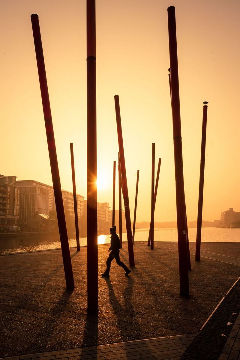 Summer Pix 2019: sunrise on Grand Canal Dock, in Dublin. Photograph: Mike Brosnan