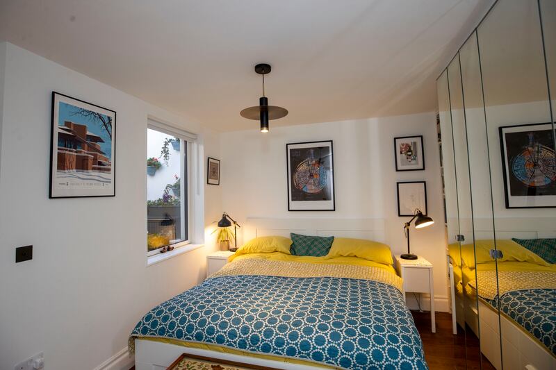 A view of master bedroom. The entire project came in on budget and ahead of schedule, finishing in five months instead of the estimated six.
Photograph: Tom Honan