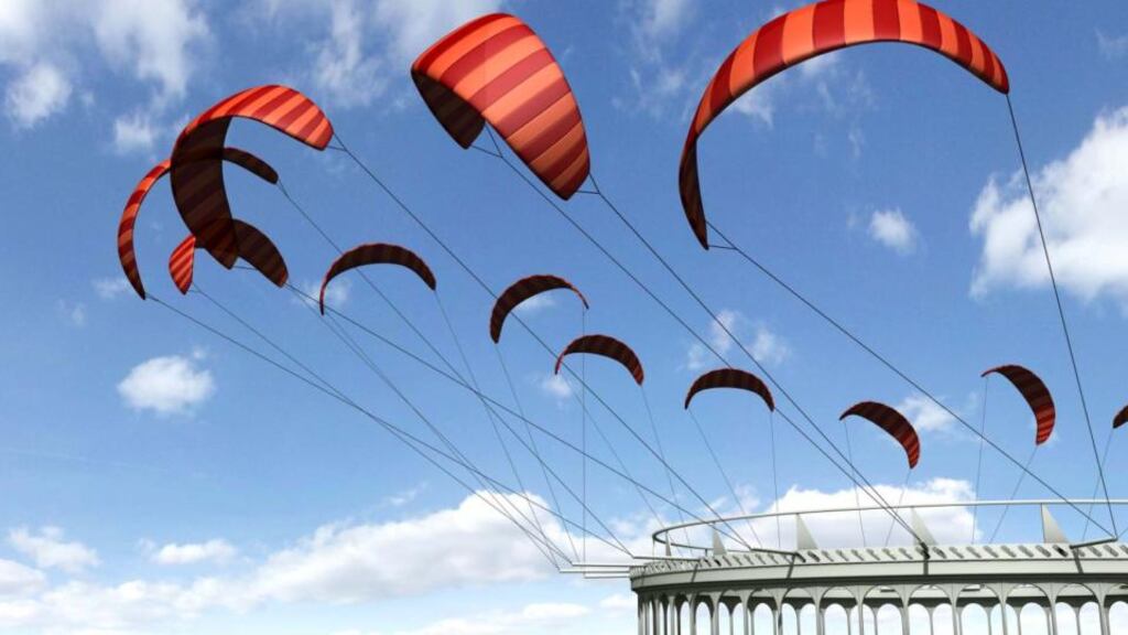 KiteGen: the company says an array of its kites could generate as much electricity as a small nuclear plant