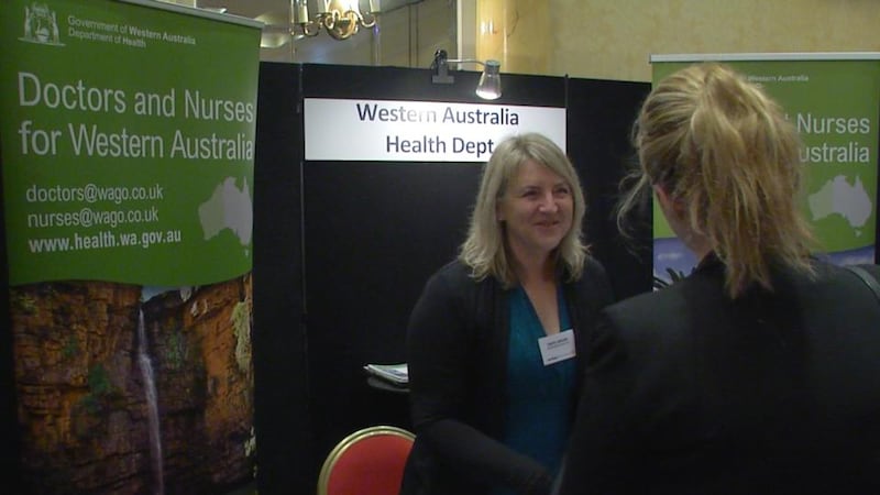 Cheryl Grigsby, manager of the Western Australia Department of Health’s international workforce supply bureau. Photograph: Dara Mac Dónaill