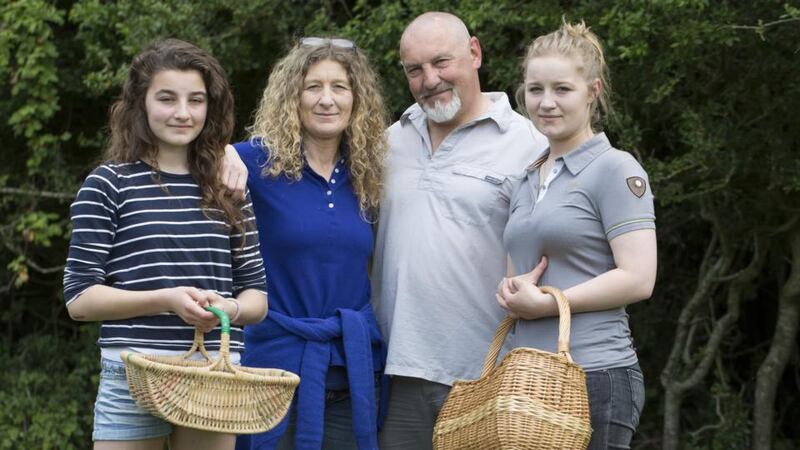 The Greene family, from left: Emily, mum Sharon, dad Gordon and Jane. Photograph: Ramona Farrelly/IFJ