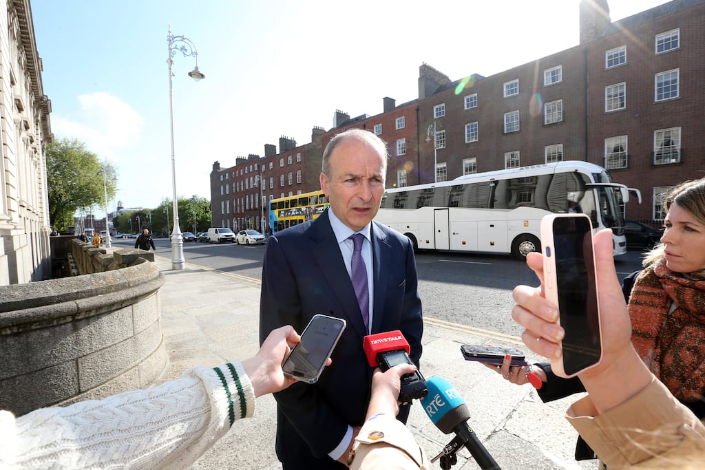Micheál Martin: has a range of possible future positions to consider. The pebble in his shoe is not the European Council, it is the base reality of local and European elections in June 2024. It is potentially a torrid prospect for the Government parties. Photo: Sasko Lazarov/RollingNews.ie