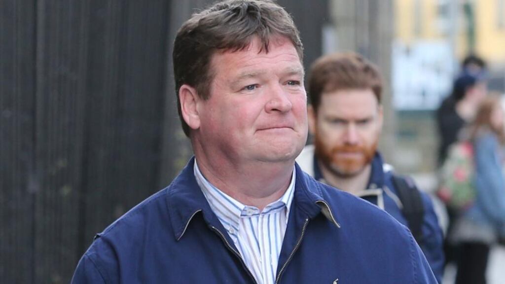 Former sergeant, Sean Walzer, of Mullinahone, Co Tipperary, pictured leaving the Four Courts after he was awarded damages. Photograph: Courts Collins