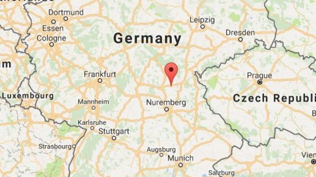 Neighbours raised the alarm having reported hearing the man moaning at the house in Freienfels, northern Bavaria. Source: Google maps