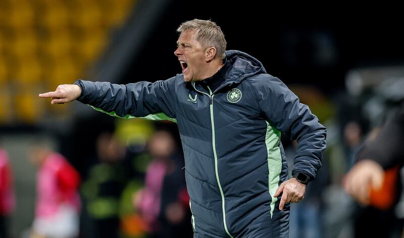 Heimir Hallgrímsson: 'It’s more important, instead of risking players in June, that they are ready, fit and flying in September.' Photograph: Kostadin Andonov/Inpnho