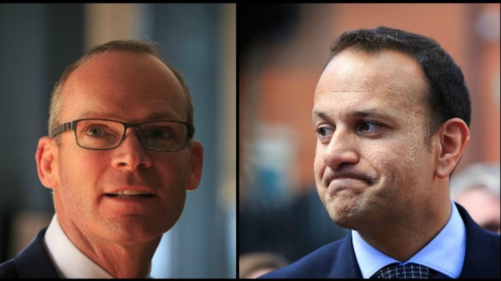 Simon Coveney characterised Leo Varadkar’s policy document as a “list of spending commitments”. Photographs: The Irish Times