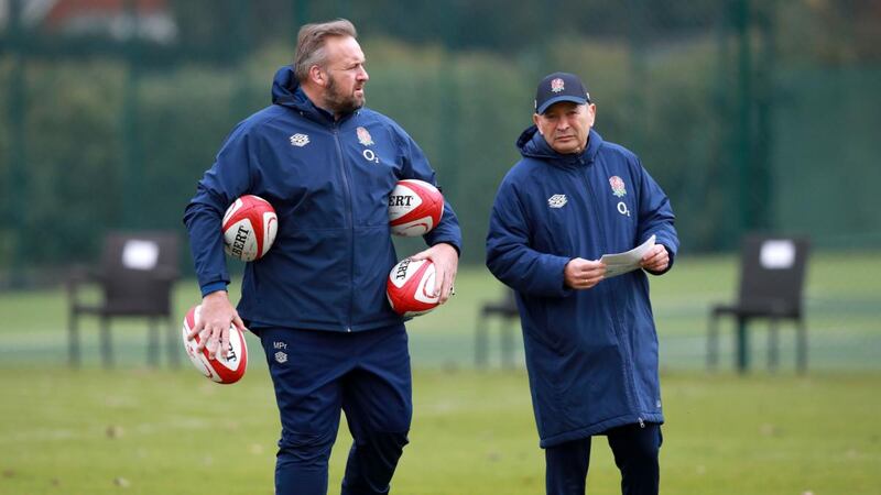 Eddie Jones had to self-isolate after forwards coach Matt Proudfoot tested positibe for Covid-19. Photograph: David Rogers/PA