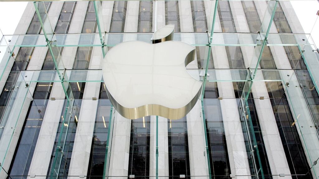 The Apple store in New York: the European Commission accused Ireland in 2014 of dodging international tax rules by letting Apple shelter profits worth tens of billions of dollars from tax collectors. Photograph: Don Emmert/AFP/Getty Images