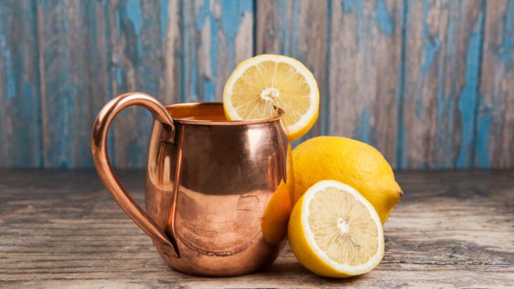 Copper cup: One study showed copper killing off salmonella microbes in water in just four hours, while silver took between eight and 12 hours. Photograph: iStock
